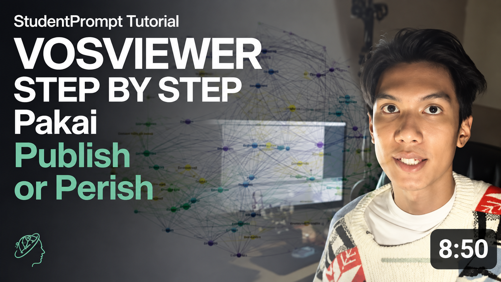 Thumbnail video VOSviewer Step by Step menggunakan Publish or Perish
