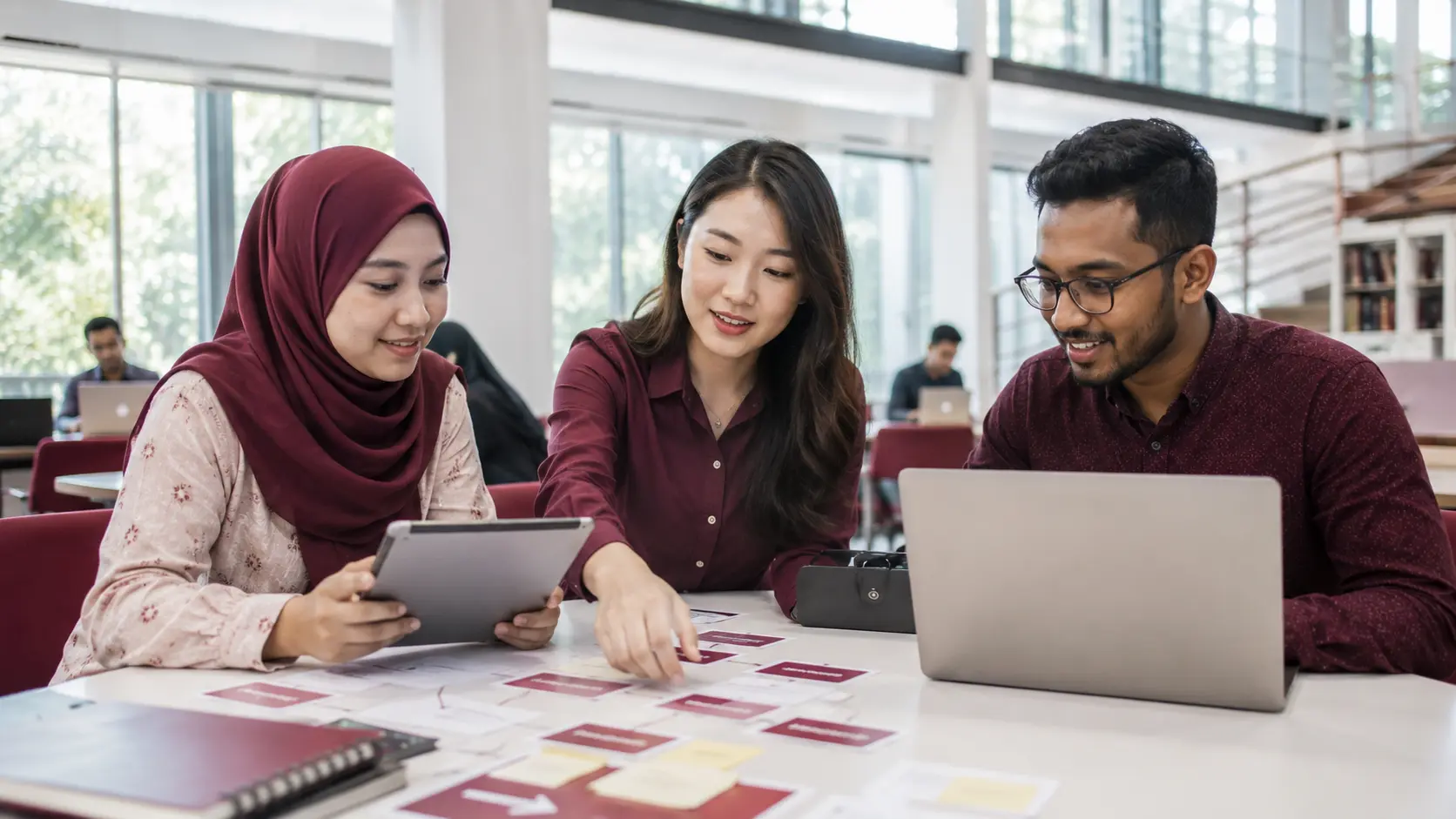 A multicultural Malaysian research team coordinating an agentic publication workflow
