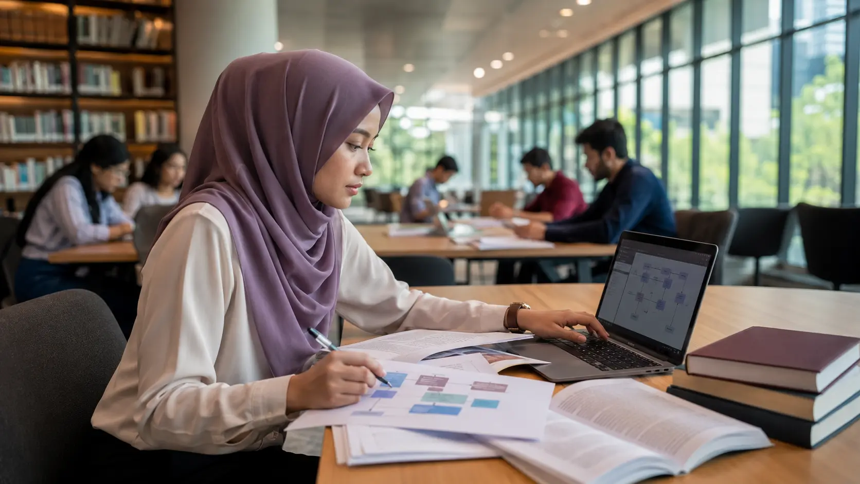 A Malaysian postgraduate researcher preparing a structured systematic literature review workflow
