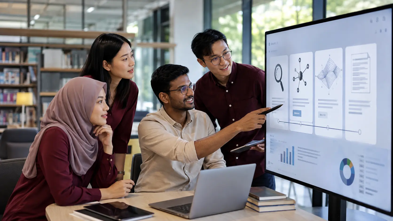 A multicultural Malaysian research team selecting tools across the academic workflow