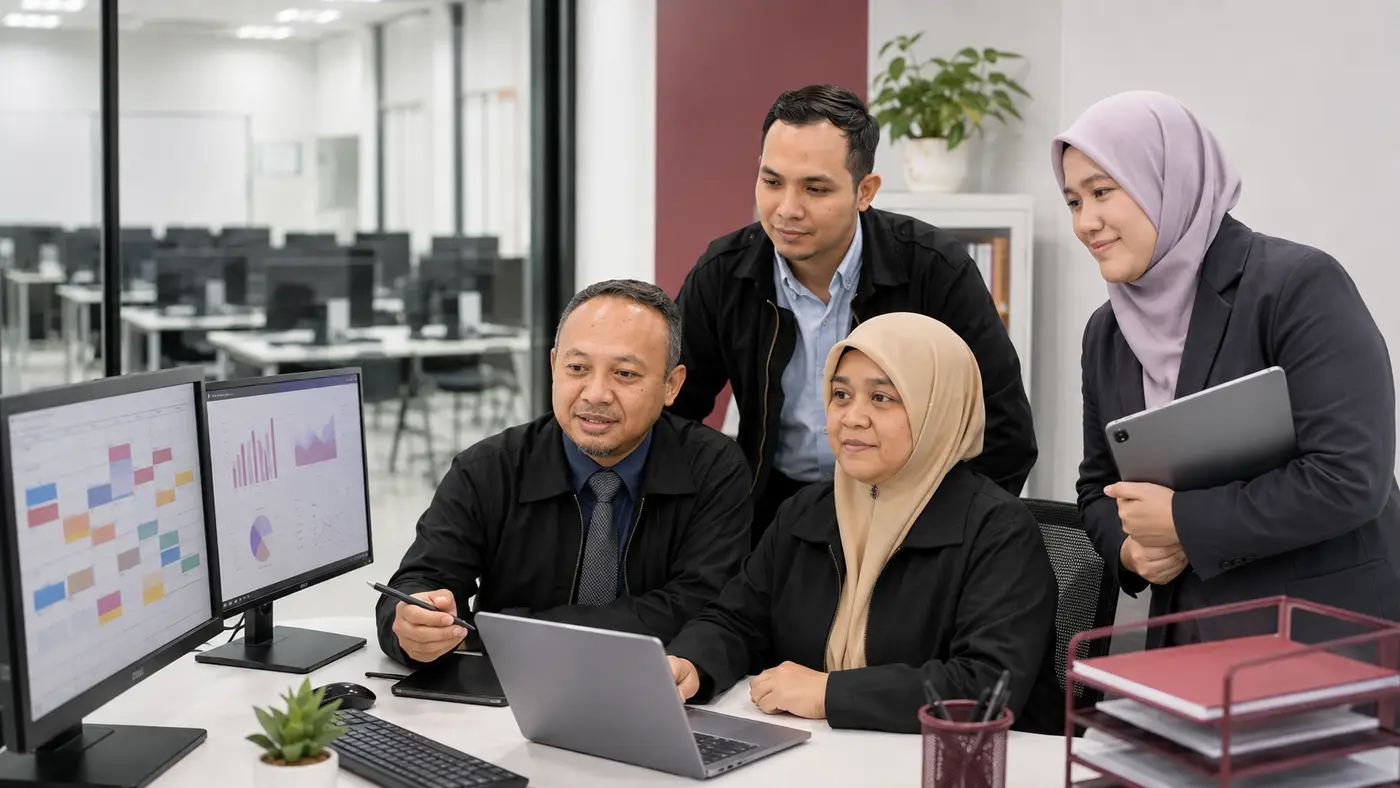 Staf menyelaras jadual, makmal dan pengurusan peperiksaan