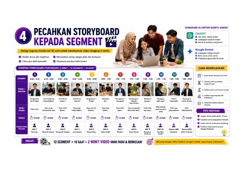 Infografik penghasilan video AI