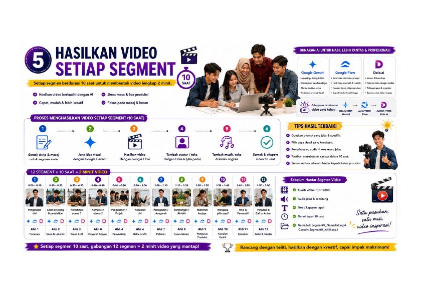 Infografik gabung dan sunting video