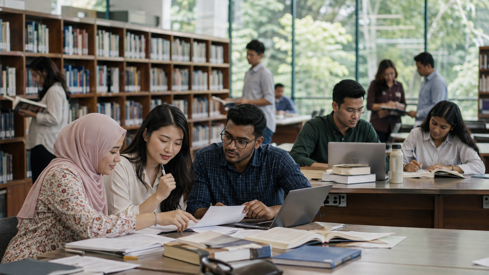 A diverse group of Malaysian researchers continuing their postgraduate learning