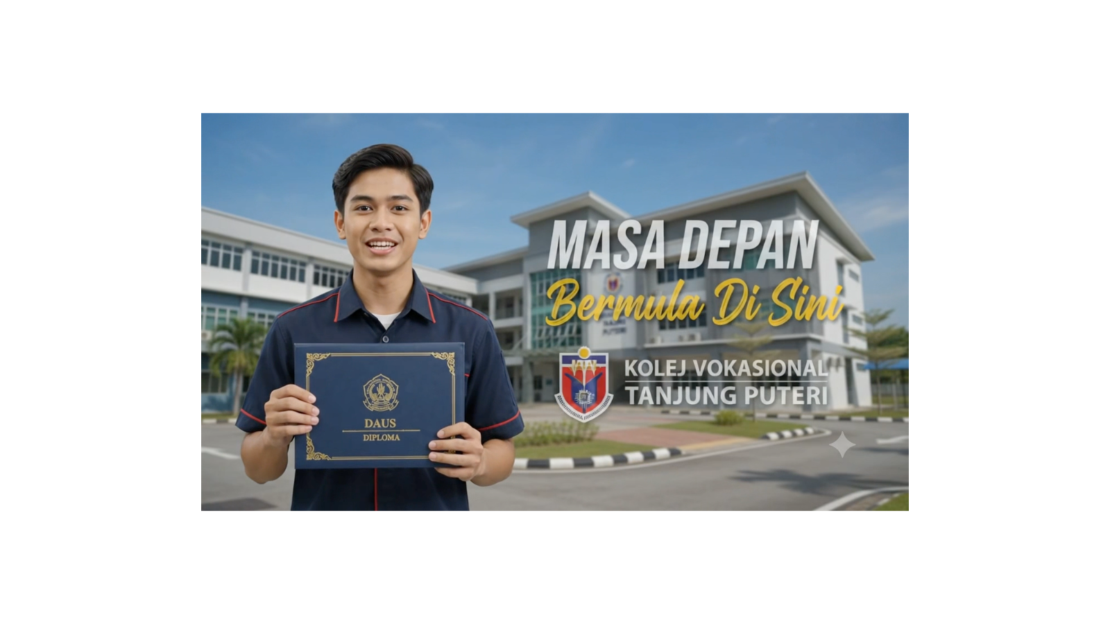 Video resume pelajar Kolej Vokasional Tanjung Puteri