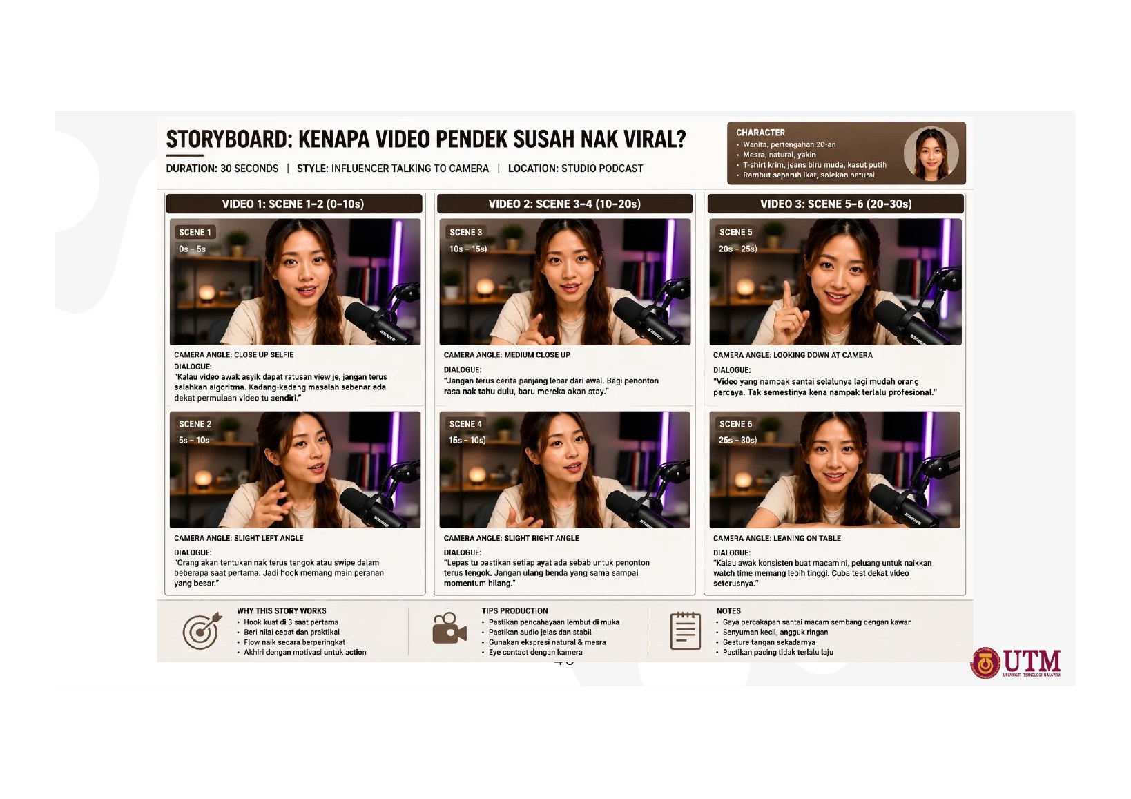 Rujukan storyboard daripada slaid 45